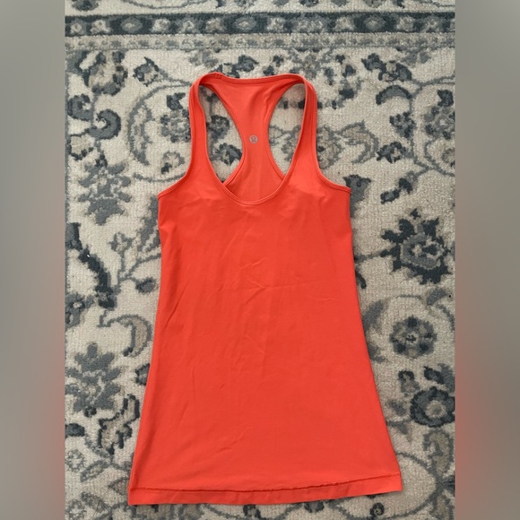 Lululemon Cool Racerback Pop Orange Tank - Picture 1 of 4